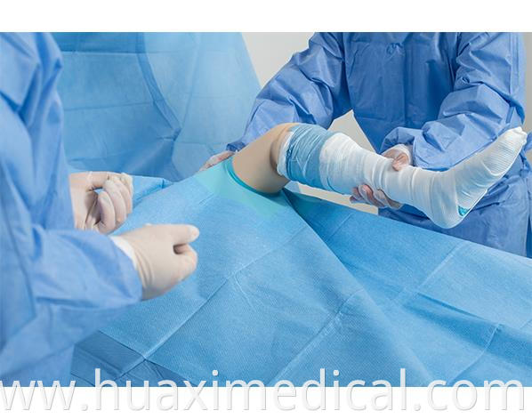 knee surgical drape